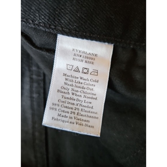 Everlane Black High Rise Jeans Modern Fit - Picture 4 of 8
